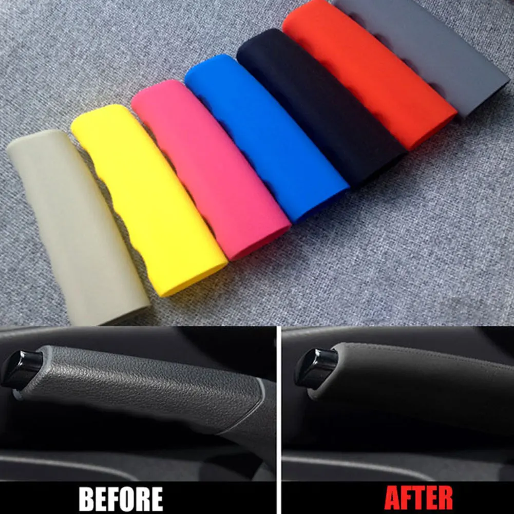 Silicone Wave Hand Brake Cover Truck Parts Auto Decoration Car Handbrake for Mercedes-Benz A200 A180 A260 B180 B200 A200 A250 CL