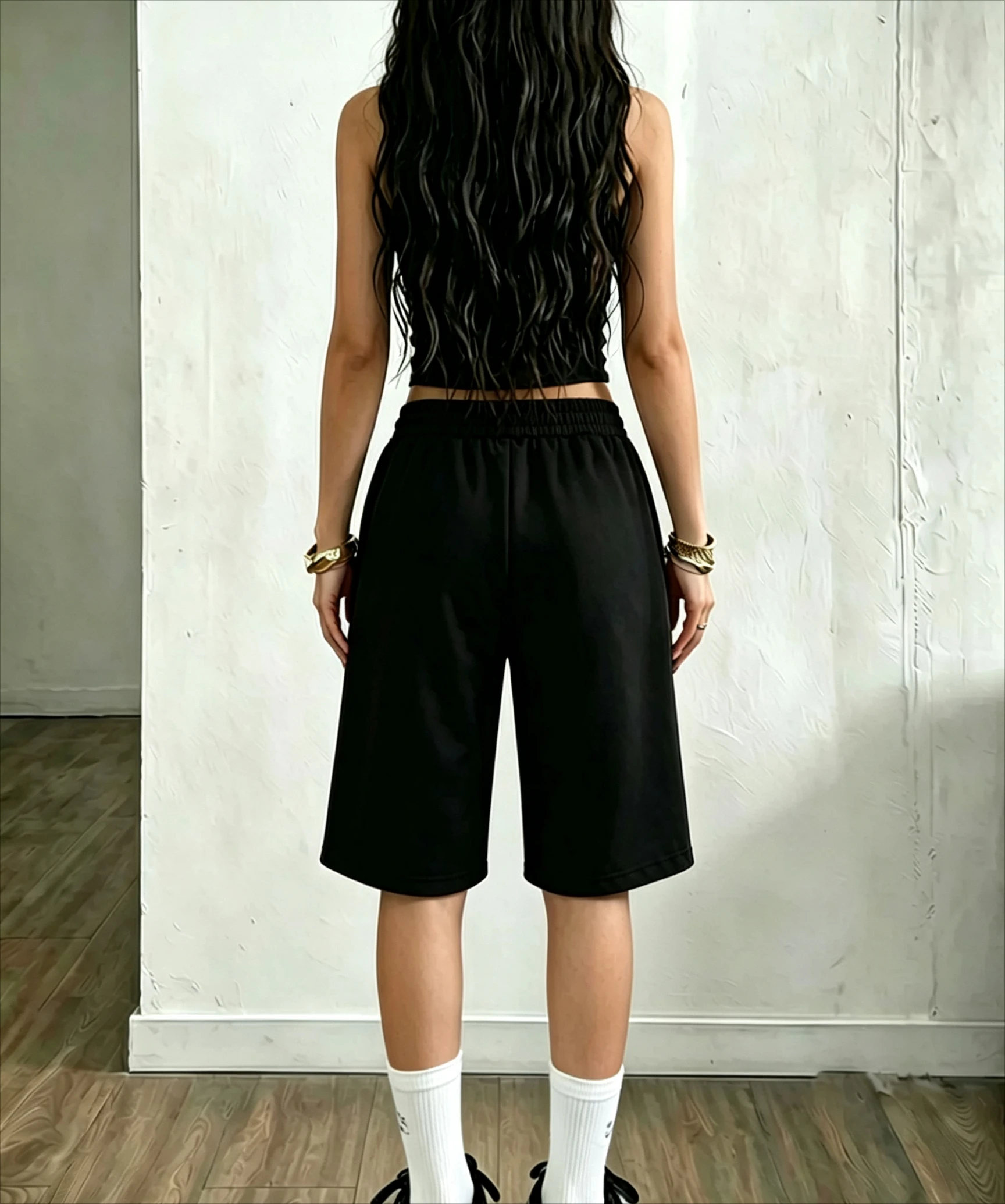 Y2K Women's High-End Loose-Fit Casual Wide-Leg Shorts with Simple Colorful Print Patterns, Sporty Casual Shorts for Women