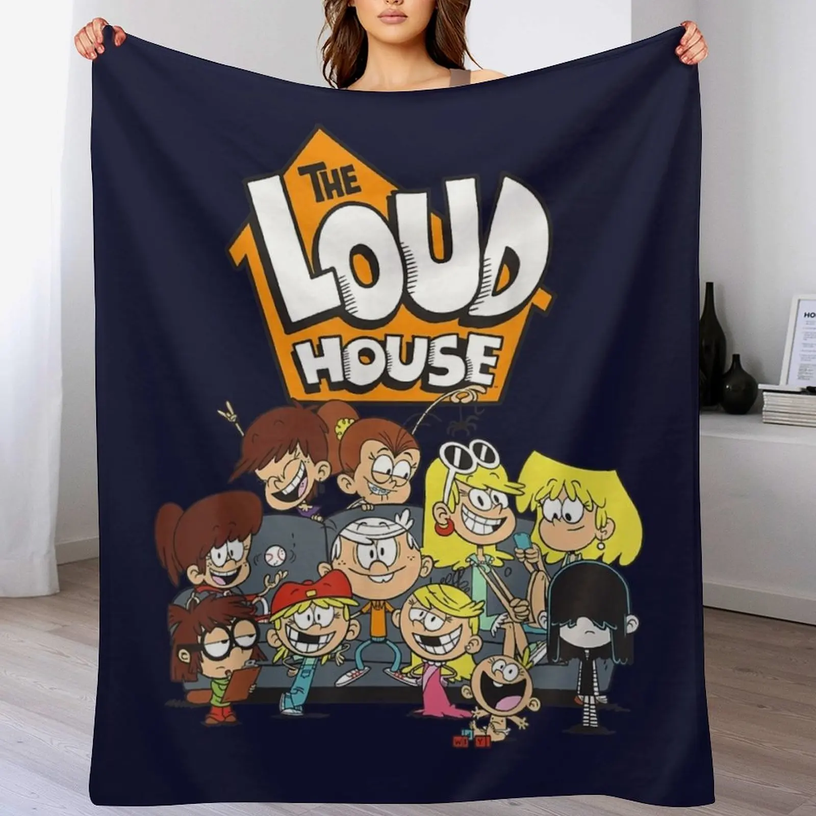 

Nickelodeon The Loud House Character Throw Blanket Anti Shedding Soft Fuzzy Blanket for Home
