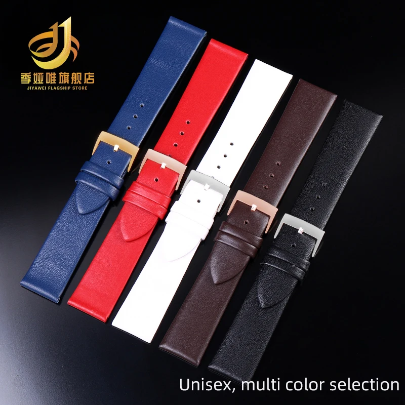 Ultra thin leather strap Fo Longines Rossini Seiko DW Casio Watch Belt bracelet 12mm 14mm 15mm 16mm 17mm 18mm 19mm 20mm 21mm 22m