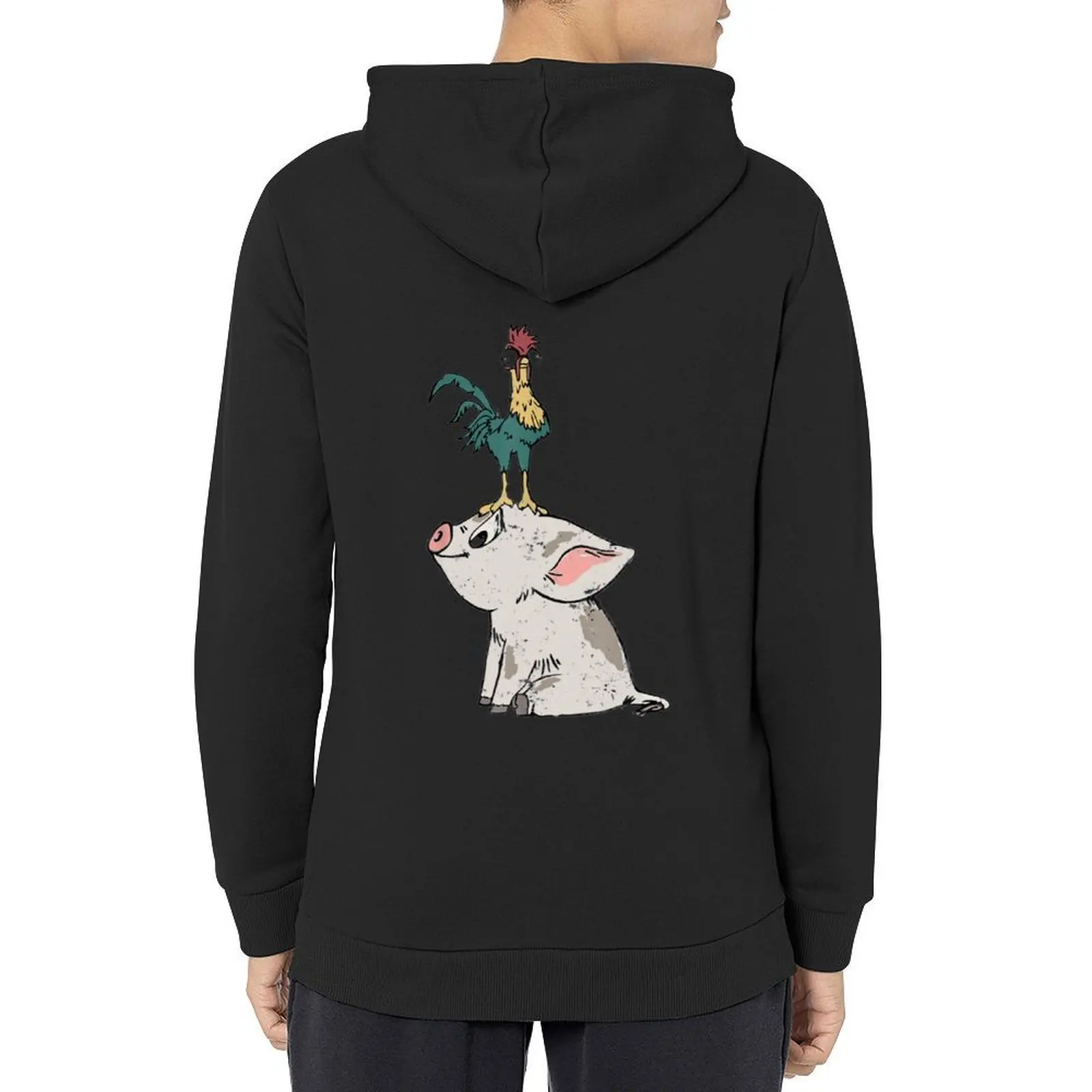 

Mana Hei Hei Standing Head Graphic Hoodie winter clothes men clothes mens clothes graphic t shirts men graphic hoodie