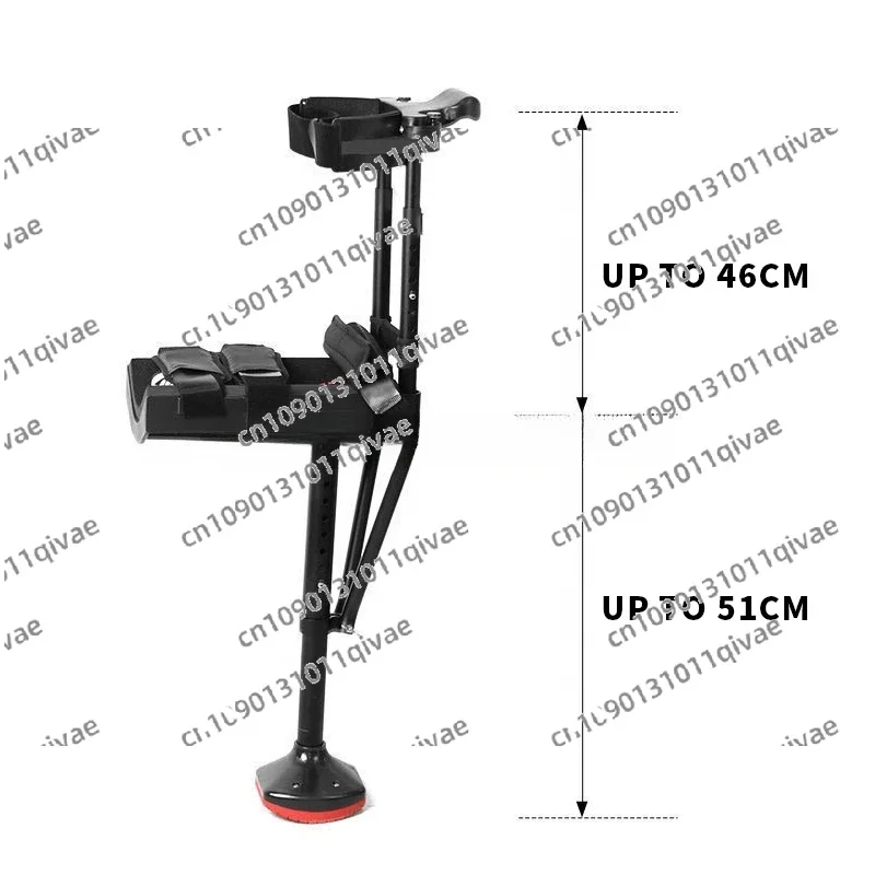 New Telescopic Assisted Walking Crutch Medical Walking Crutches For Adults Hands Free Knee Crutch Anti Skid Single Leg