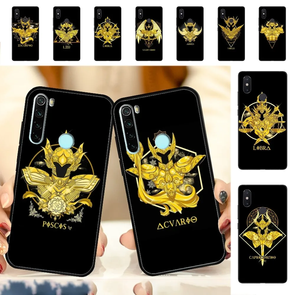 S-Saint S-Seiya Z-Zodiac Logo Phone Case For Redmi Note 4 X 5 A 6 7 8 T 9 9S 10 11 11S 11Epro Poco M3 Pro