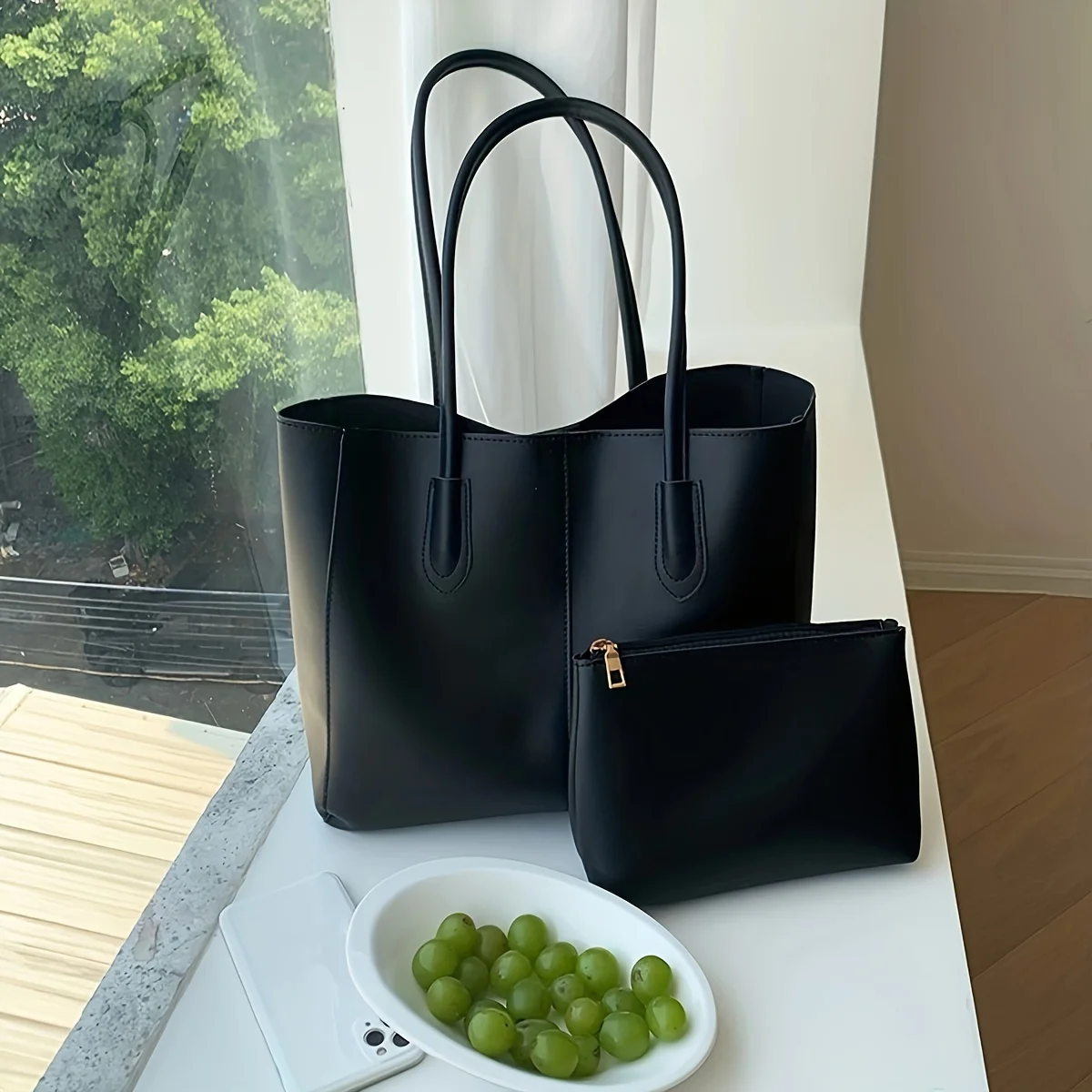 Retro tot bag women 2024 new Korean commuter bag fashion ins large-capacity one-shoulder big tide