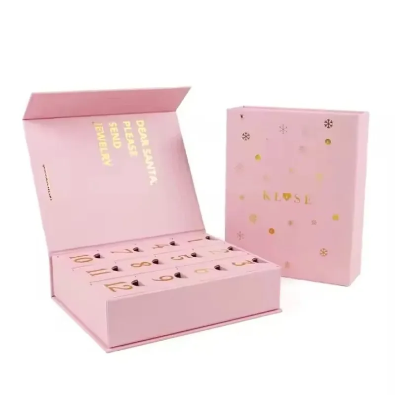 2025.Customized Eco-friendly Countdown Surprise Calendar Box Blind Magnetic Buckle Cosmetic Gift Box Packaging - Image 5