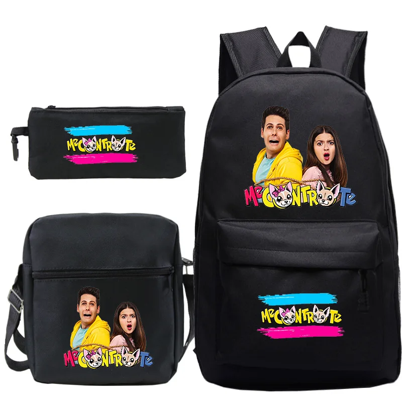 

Me contro Te School Bag 3 PCS/Set Backpack Students Pencil Case Shoulder Bags Teens Travel Rucksack Boys Girls beautiful Mochila