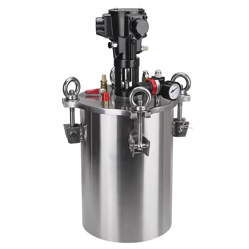 Pneumatic Agitation Pressure Barrel Dispensing Machine Pressure Tank Stainless Steel Barrel Dispensing Valve Storage Barrel 1-10