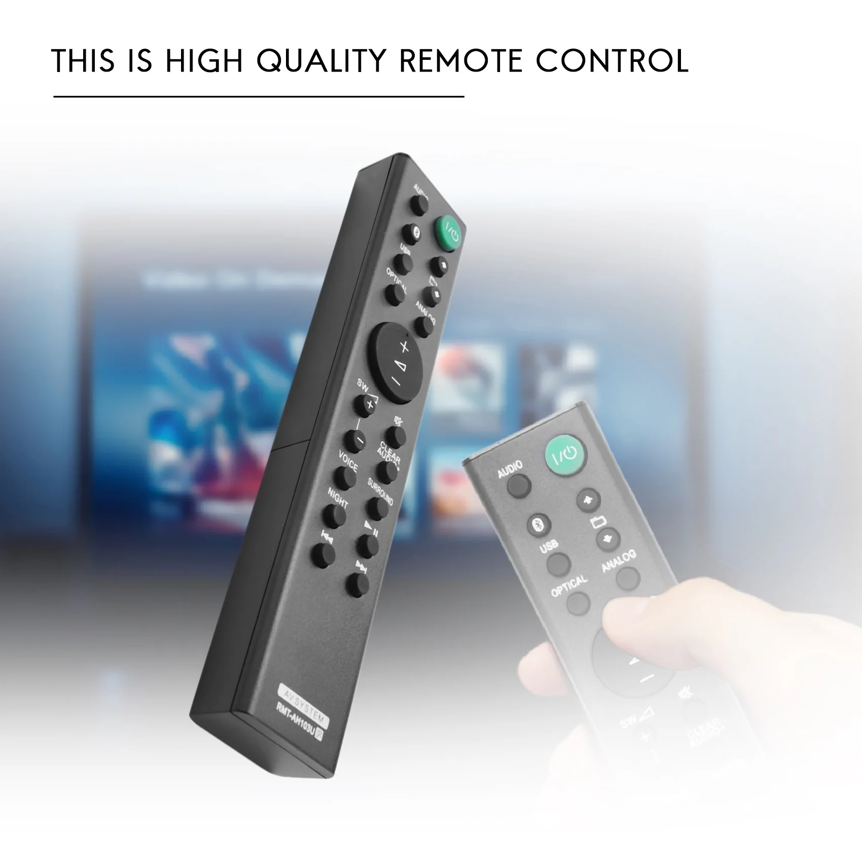 New RMT-AH103U Remote Control for Sony Sound Bar HT-CT80 SA-CT80 HTCT80 SACT80 SS-WCT80 RMTAH103U