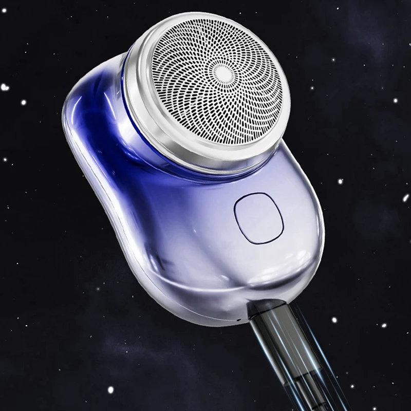 ماكينة حلاقة كهربائية صغيرة للسفر قابلة للغسل وقابلة لإعادة الشحن ومحمولة وغير مؤلمة ماكينة تشذيب لاسلكية للوجه واللحية