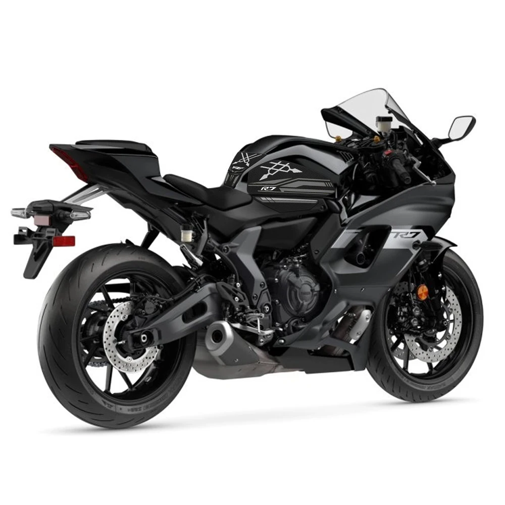 For Yamaha YZF R7 YZF-R7 YZFR7 2021-2025 Motorcycle Side Fuel Tank pad Protector Stickers Decal Gas Knee Grip Traction Tank Pads