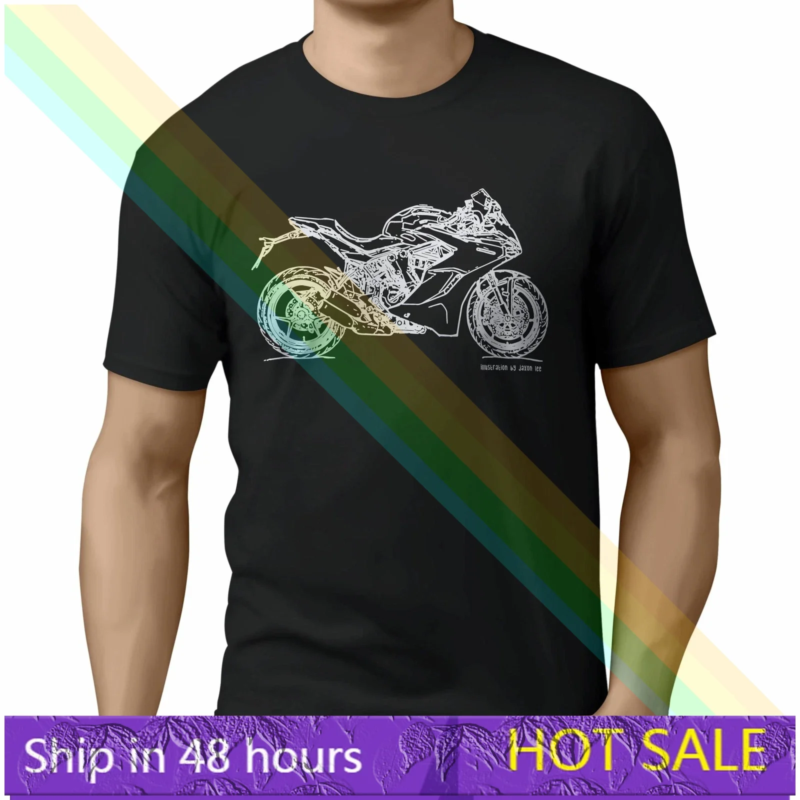 

Men T Shirt Casual Sports Tops For D/uc.ati SuperSport Motorbike T-shirt Graphic Summer Short Sleeves Streetwear