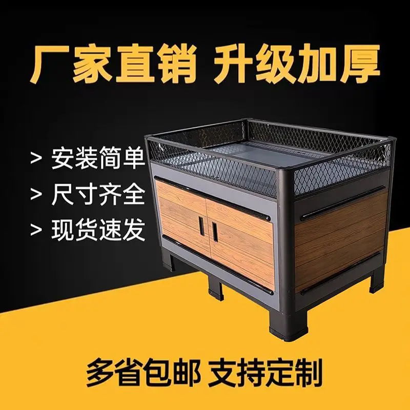 Outdoor stall selling cabinets, clothing stacks, multi-functional Zhongdao shelves, display racks, promotional desks