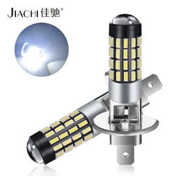 Jiachi 2PCS Super Bright H1 H3 PW24W Led Bulb Auto Fog Light Replacement Lamp For Car Led 3014 54 Chip White 6000K 12-24V 540LM