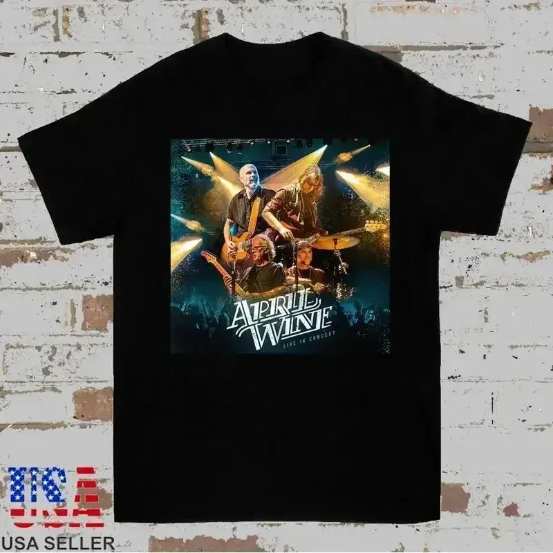 April Wine Band Members Live In Concert March 2025 T Shirt Full Size S 5Xl