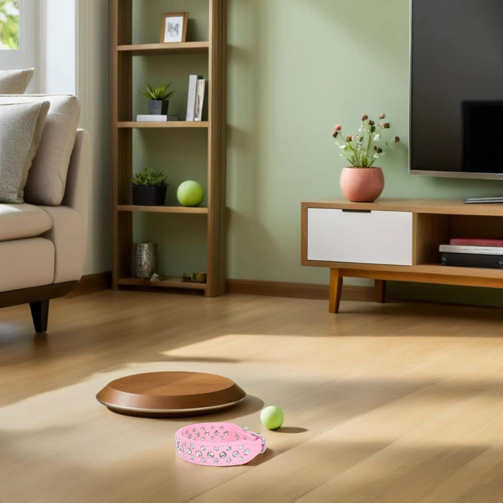 

Sparkling Pet Rhinestone Collar Adjustable For Small Medium Dogs Crystal Bling Necklace Glitter Accessory