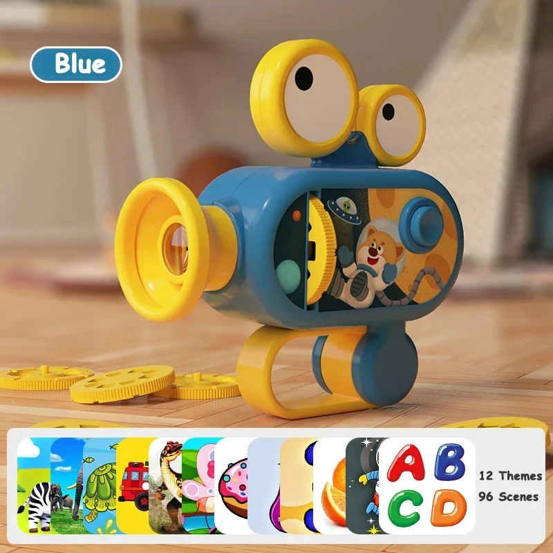 Kids Handheld Projection Flashlight, Children's Luminous Toys, 80Patterns, Baby Early Education Puzzle Projector Torch Toys