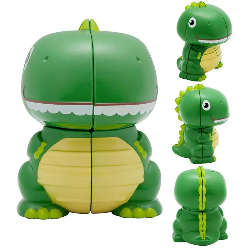 

Креативный мультяшный кубик 2x2x2 с динозаврами для развития интеллекта, скоростной кубик для тренировки мозга, магический кубик-динозавр