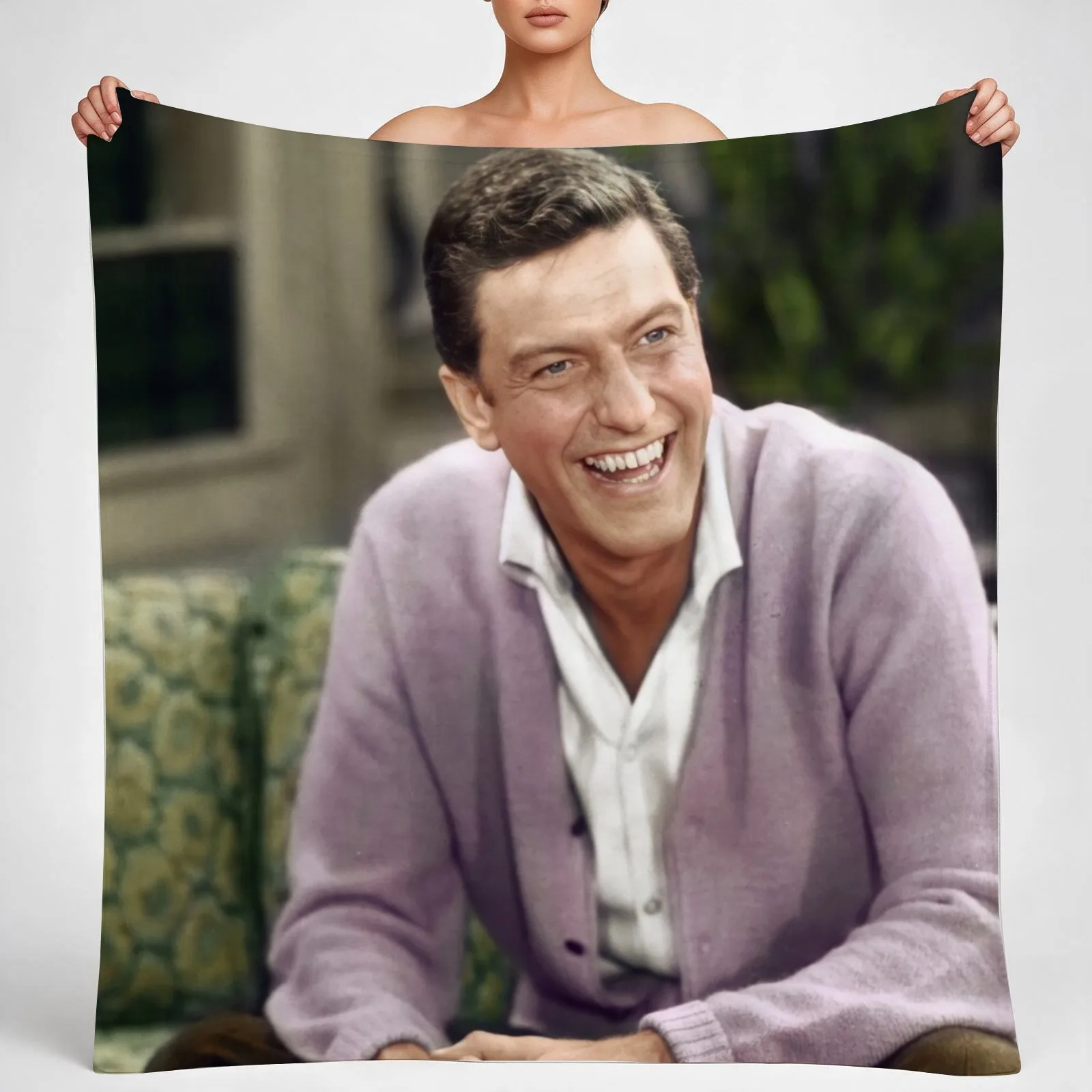Dick V D in colour Throw Blanket couch cozy soft plush fuzzy picnic outdoor blanket