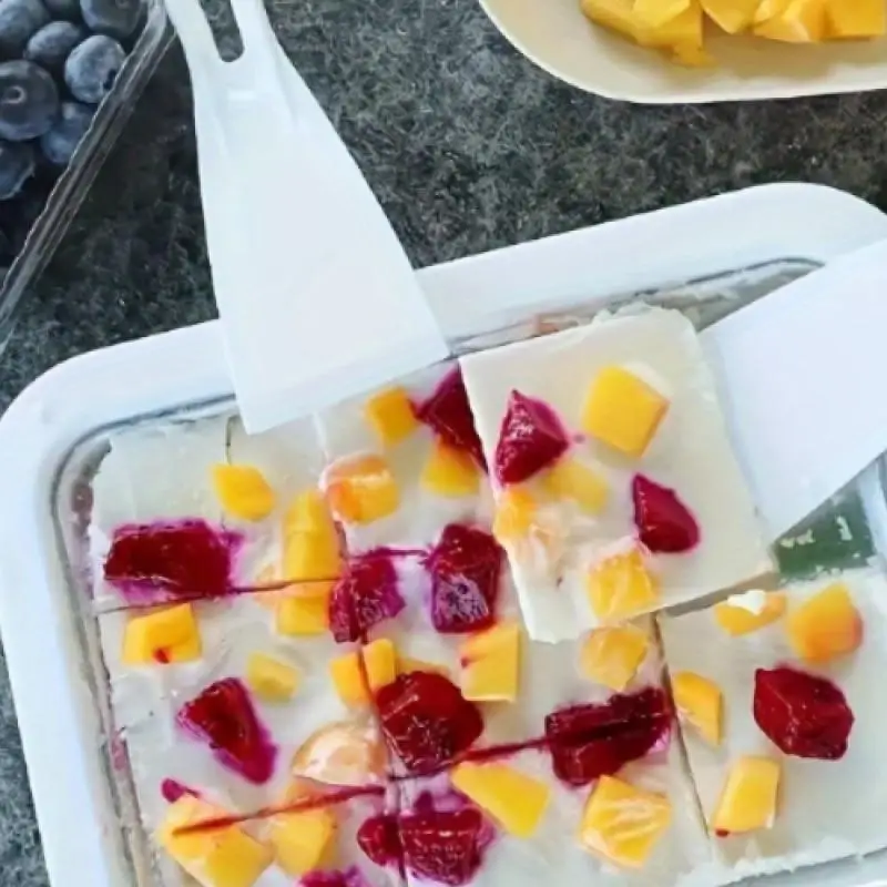 

Portable Stainless Steel Ice Cream Roll Maker with 2 Scoops, DIY Hand Rolled Ice Cream Plate, No Electricity, White, Easy Clean