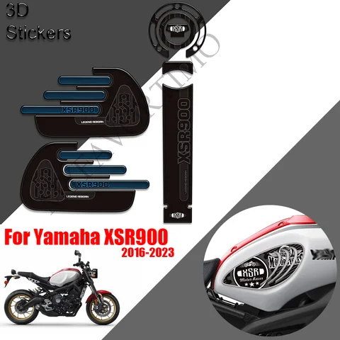Yamaha XSR900 XSR 900 3D 연료 탱크 패드 스티커 오토바이 탱크 보호대 데칼 방수 모토 액세서리 2016 - 2023