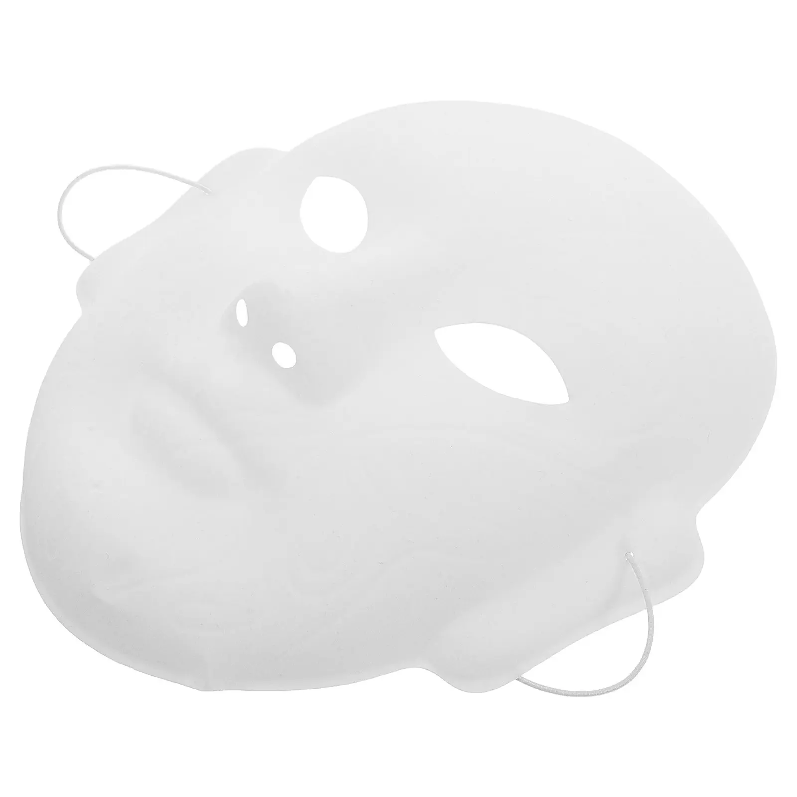 Peking Opera Face Mask DIY Blank White Paintable Embossed Design for Creative Painting Theater Props School Art Projects