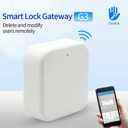 TTLOCK APP G2/G3 WiFi Gateway Hub for Smart Door Lock Unlock Bluetooth to Wi-Fi Converter Voice Control Works with Alexa