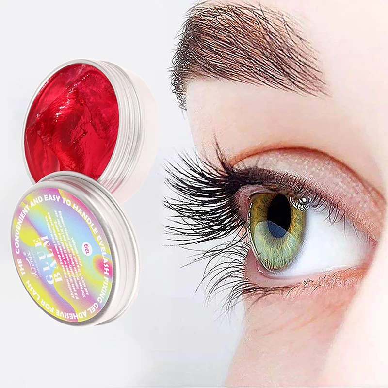 12g Eyelash Fixing Adhesive Lash Lifting Glue Balm Solid Gel Fragrant Non-irritating Eyebrow Solid Glue Lashes Wax Makeup Tools