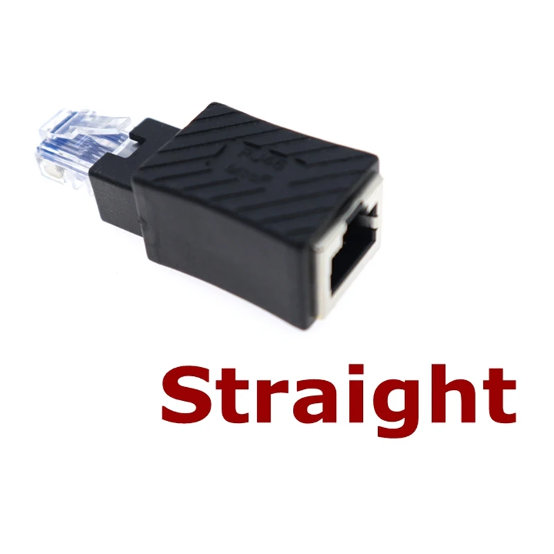 Adaptateur Ethernet RJ45 Cat 5e 6e Cat7 mâle vers femelle, Angle droit à 90 degrés, 5 modèles en option, Extension réseau Lan