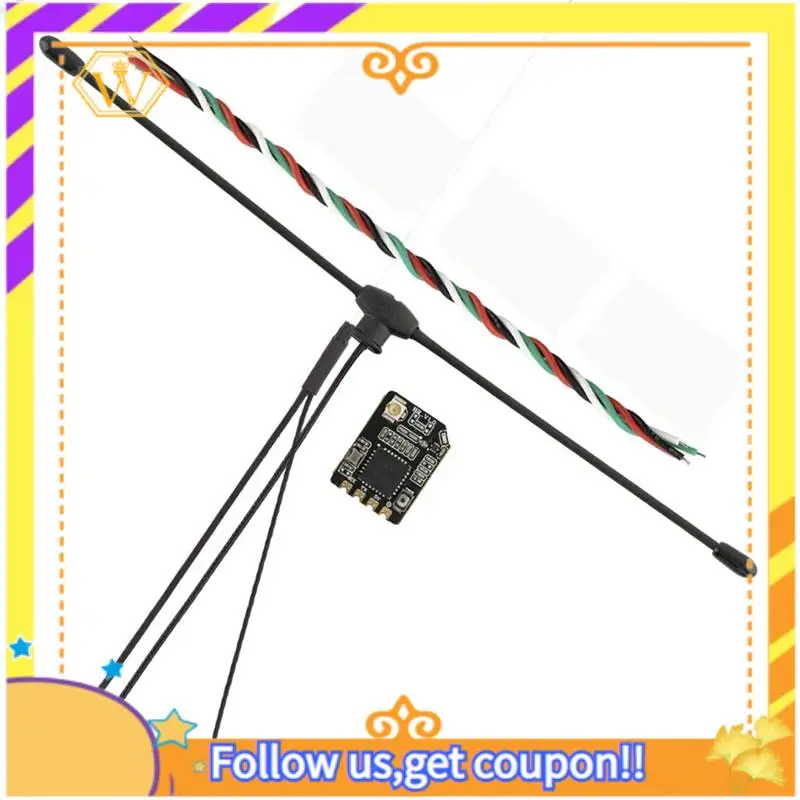 

Latest-For Bandit BR1 ELRS 915Mhz Receiver Expresslrs 915 Built-In TCXO With T/Y Antenna For FPV Racer Drone