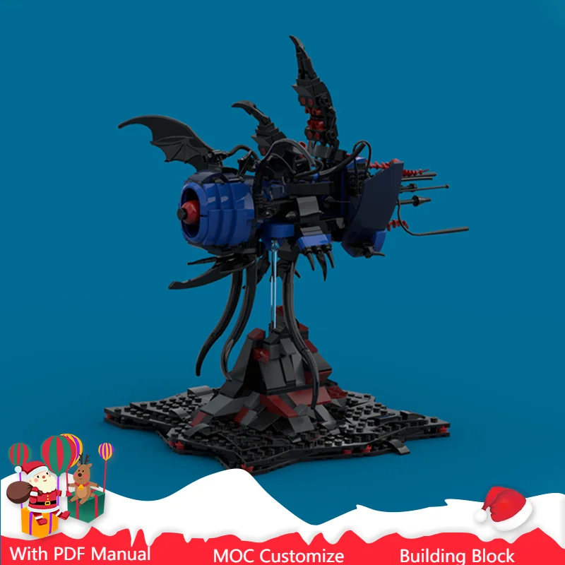 

610, детали, космический кошмар, монстры, MOC, индивидуальные строительные блоки, модель, креативная сборка, кирпичи, дисплей, игрушки для взрослых, Рождественский подарок