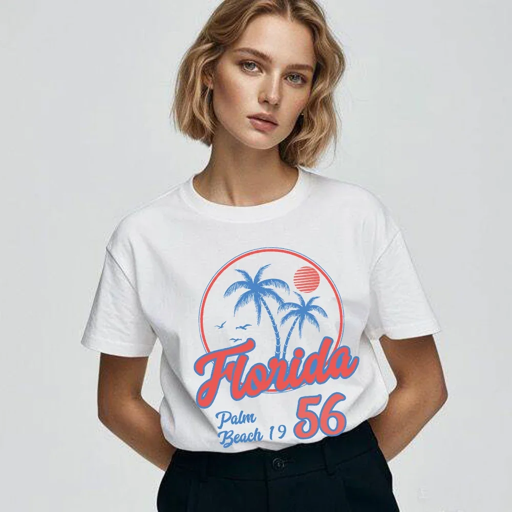 1956 Florida  Mystical Celestial Graphic Tshirt Women Vintage Boho Cotton Oversized T Shirt Hippie Retro Aesthetic Tops Tees