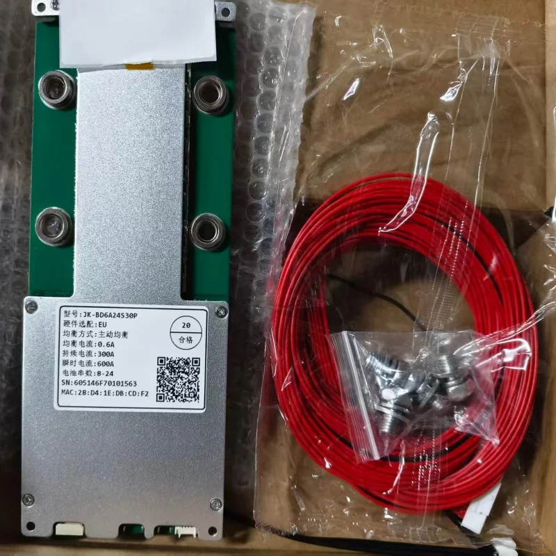 JIKONG Smart BMS JK-BD6A24S30P 0.6A 300A 8s 24v 16s 48v Smart Active Balance JK BMS With Precharge GPS Lifepo4 Li-Ion Lto