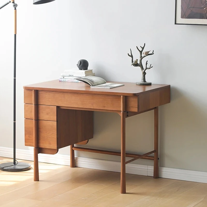 

Скандинавский стол из цельного дерева, учеба, средневековый компьютер, бытовой, маленькая квартира, японское письмо