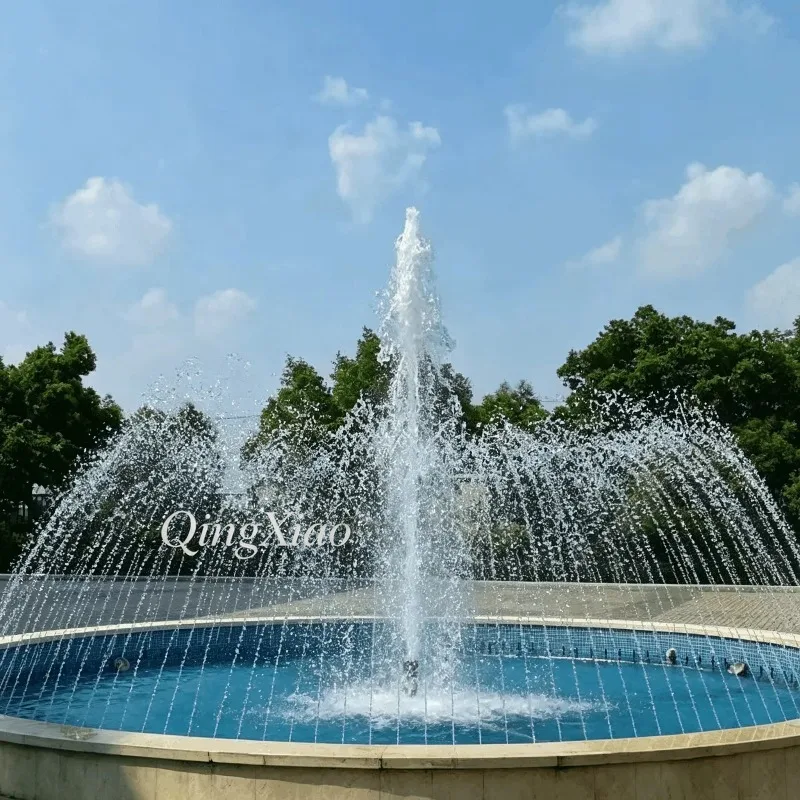 Custom Stainless Steel Circular Fountain Equipment Outdoor Garden Villa Plaza Hotel Park Commercial Landscape Water Feature