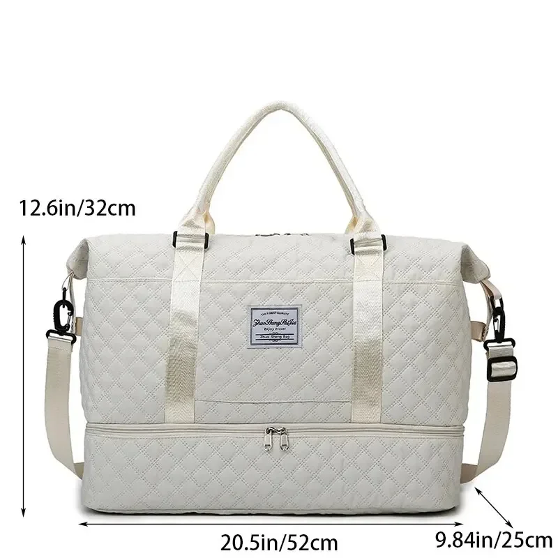 Women's Bag Large Capacity Dry and Wet Separation Individual Shoe Storage Women's Crossbody Bag Travel Bag Sports