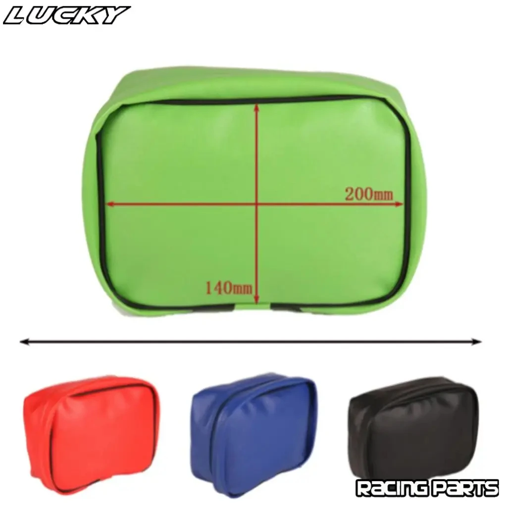 الطرق الوعرة دراجة نارية الخلفية أداة حقيبة الذيل عدة تخزين بولي Leather الجلود مقاوم للماء دائم لهوندا CRF150 CRF250/450 XR250R XR350R XR600 #6