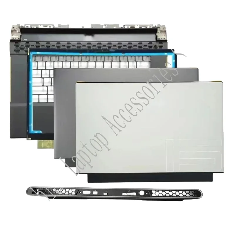 New For Dell Alienware M15 R3 Laptop LCD Rear Cover/Front Frame/Palm Pad/Bottom Cover Air Outlet