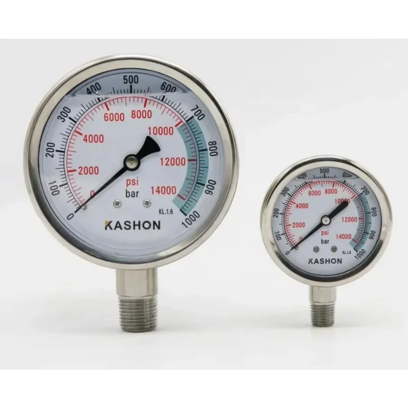 

Манометр гидравлический заполненный, в наличии на складе, заводская распродажа 2026, KASHON, глицериновый