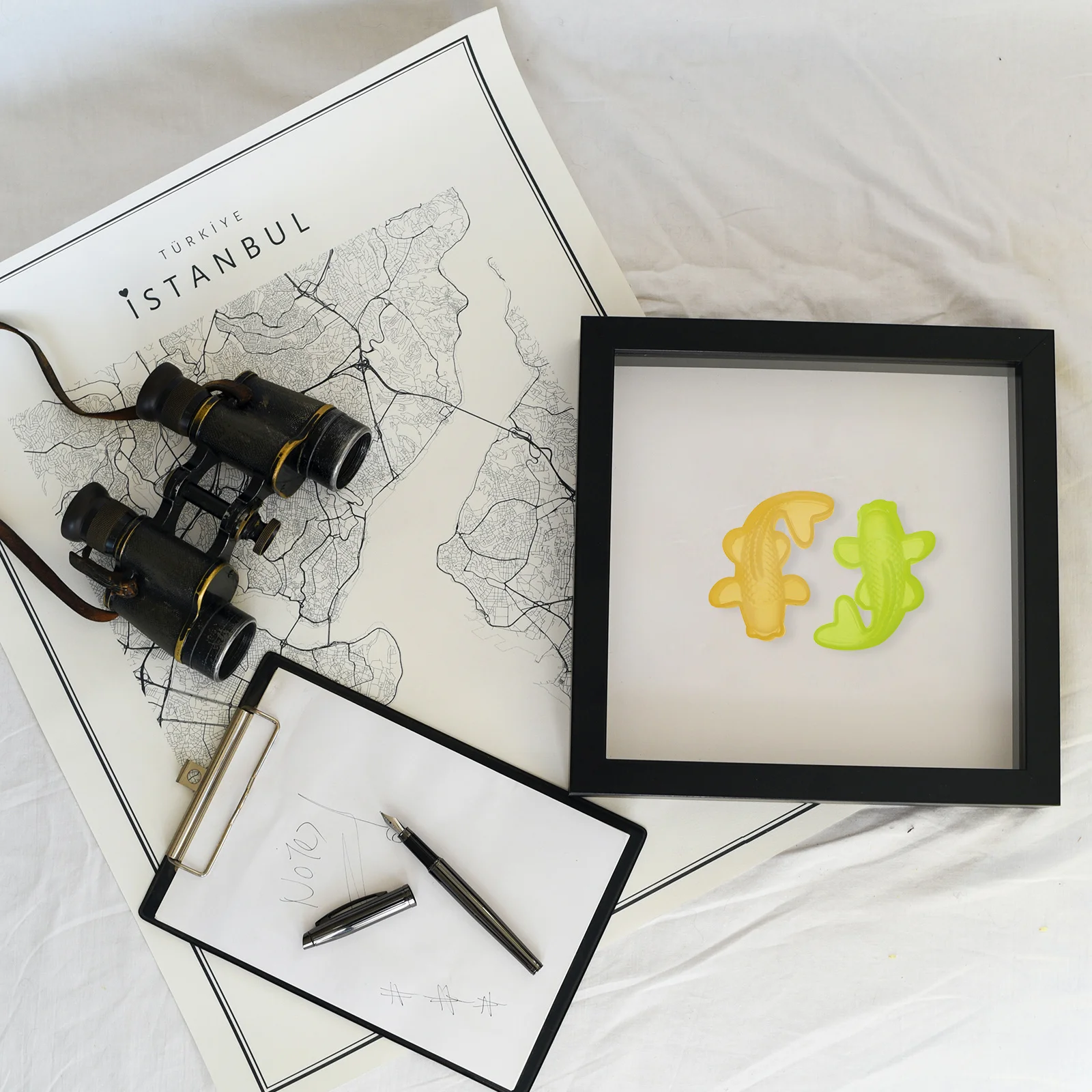 

2 Pcs Koi Silicone Mold Fancy Carp Molds Indoor for Crafts Silica Gel Easy to Use Carp-shaped DIY