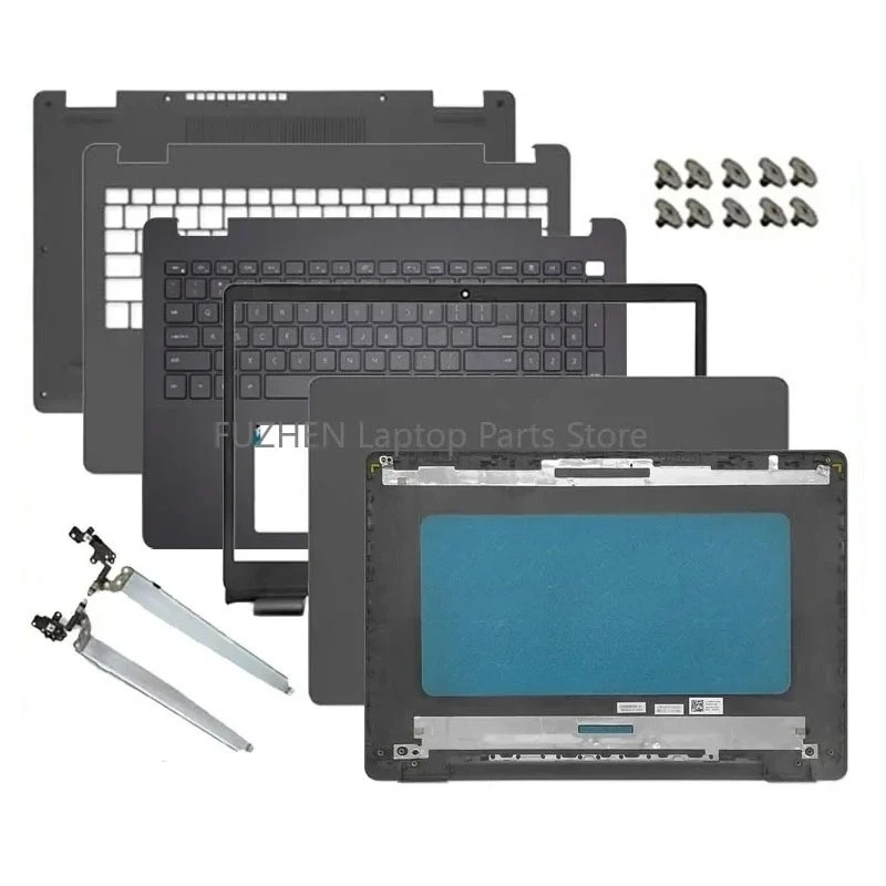 New For Vostro 3500 3501 3505 Laptop LCD Rear Cover/Front Frame/Palm Pad Keyboard/Bottom Cover/Hinge black