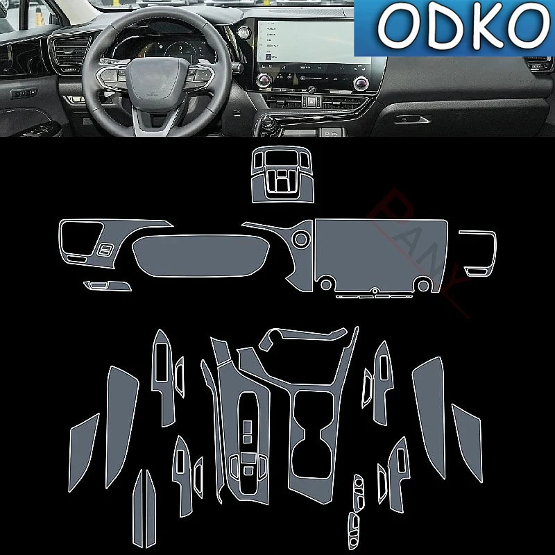 For Lexus NX 250 350h 2022-2023 Car Interior Center Console Transparent TPU Protective Film Anti-scratch Repair Film Accessories