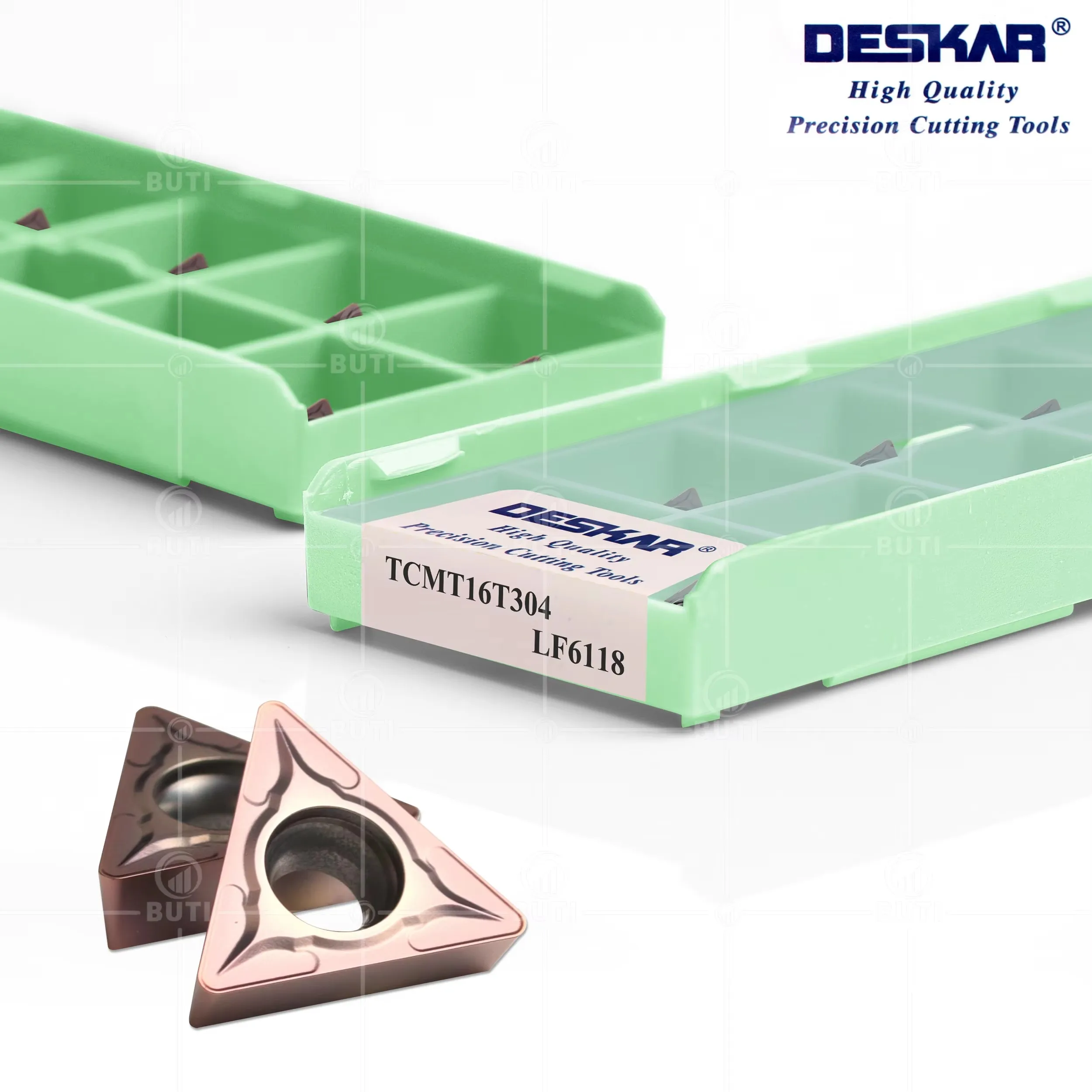 DESKAR 100% Original TCMT16T304 TCMT16T308 LF6118 Lathe Tool Carbide Inserts Turning Tools Blades For Processing Stainless Steel view 2