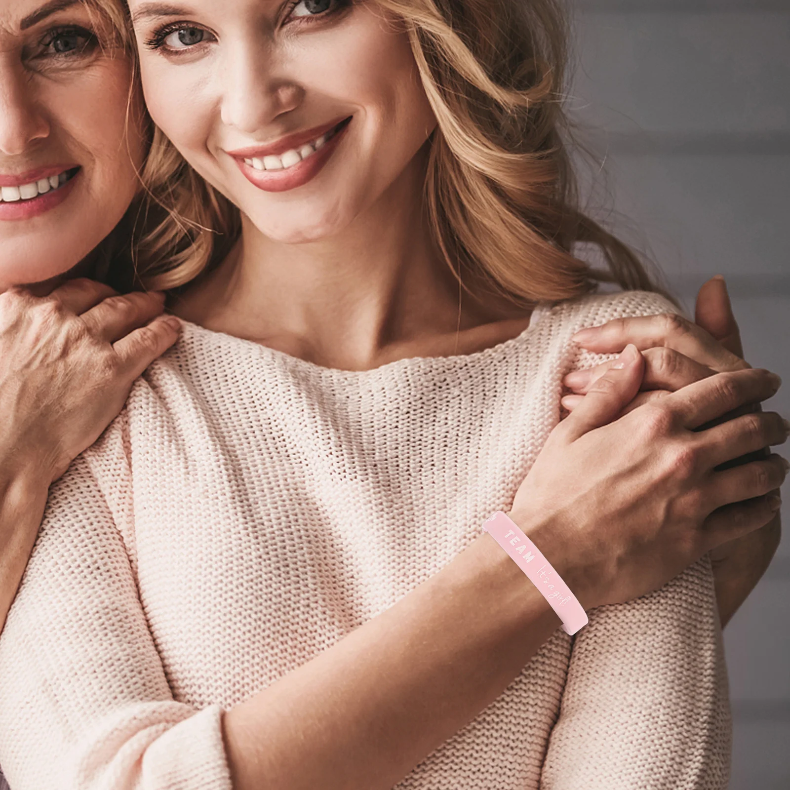 สายรัดข้อมือซิลิโคนแฟชั่น 10 ชิ้น สำหรับงานเฉลยเพศ น้ำหนักเบา กันน้ำ เหมาะสำหรับงานเลี้ยงฉลองทารก