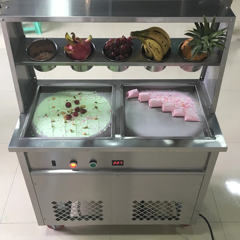 Ice Cream Frying Roller Yogurt Ice Cream Roller Roll Flat Frying Ice Cream Machine