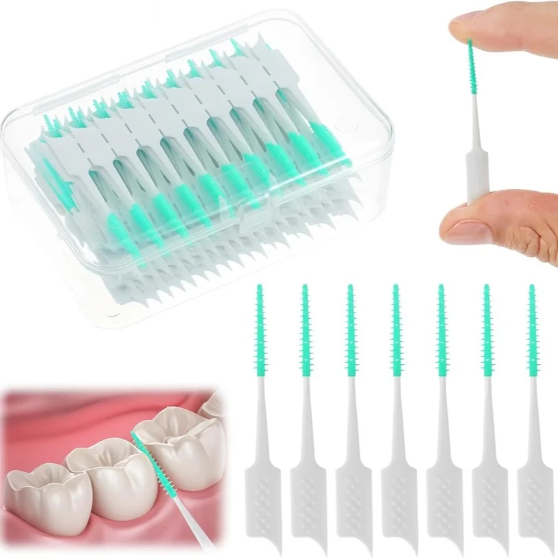 300 Dual-Purpose Toothpick Brushes Disposable Toothpicks Soft Silicone Toothpick Brushes Adult Specific