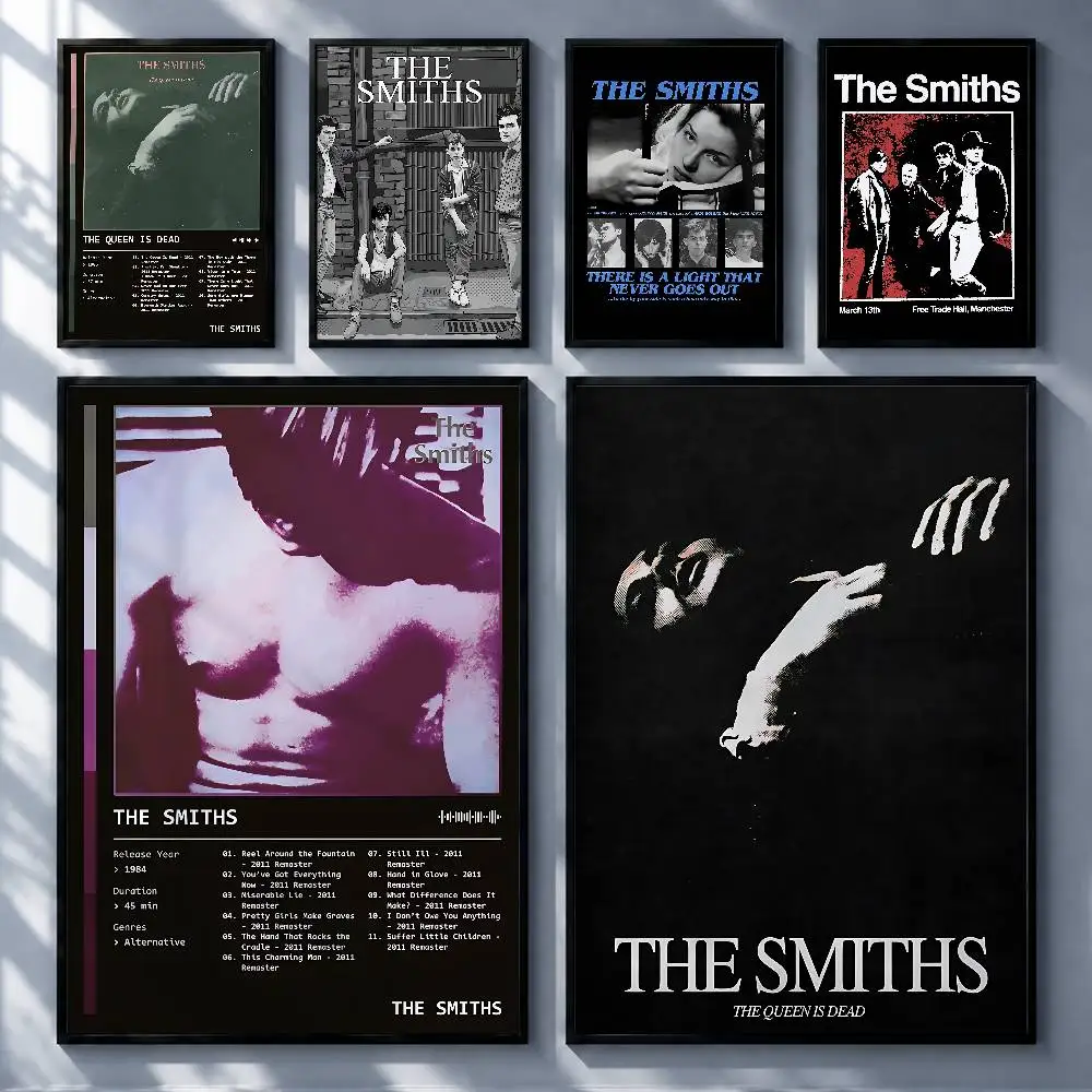 Classic Band The Smiths Posters Premium Self-Adhesive No Residue Wall Sticker for Home Office Bar Decor