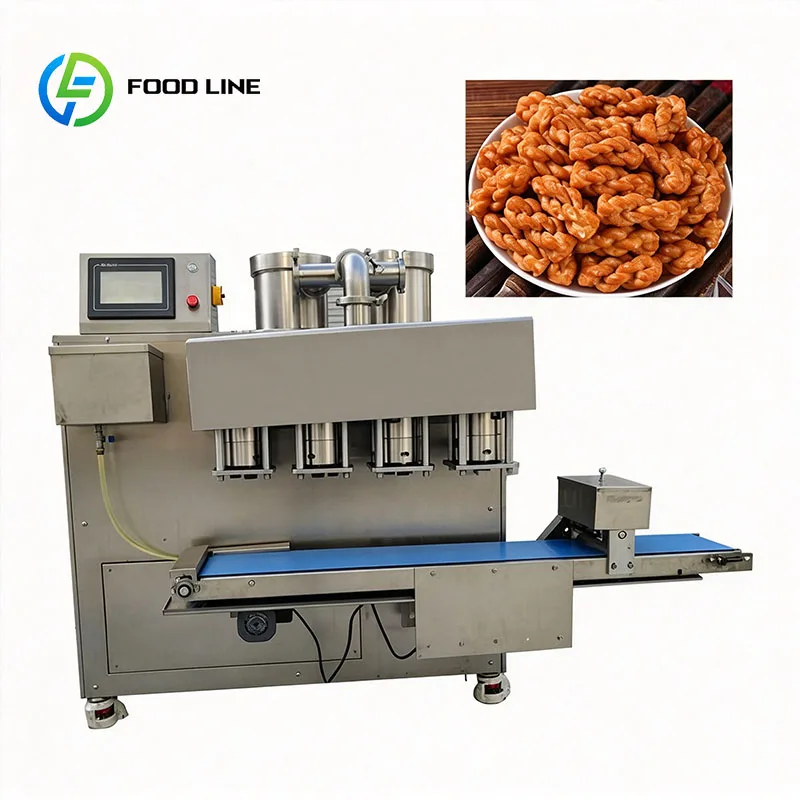 Fried Dough Twist Machine Dough Rope Twisting Maker Commercial Snack Forming Equipment For Food Processing Customized