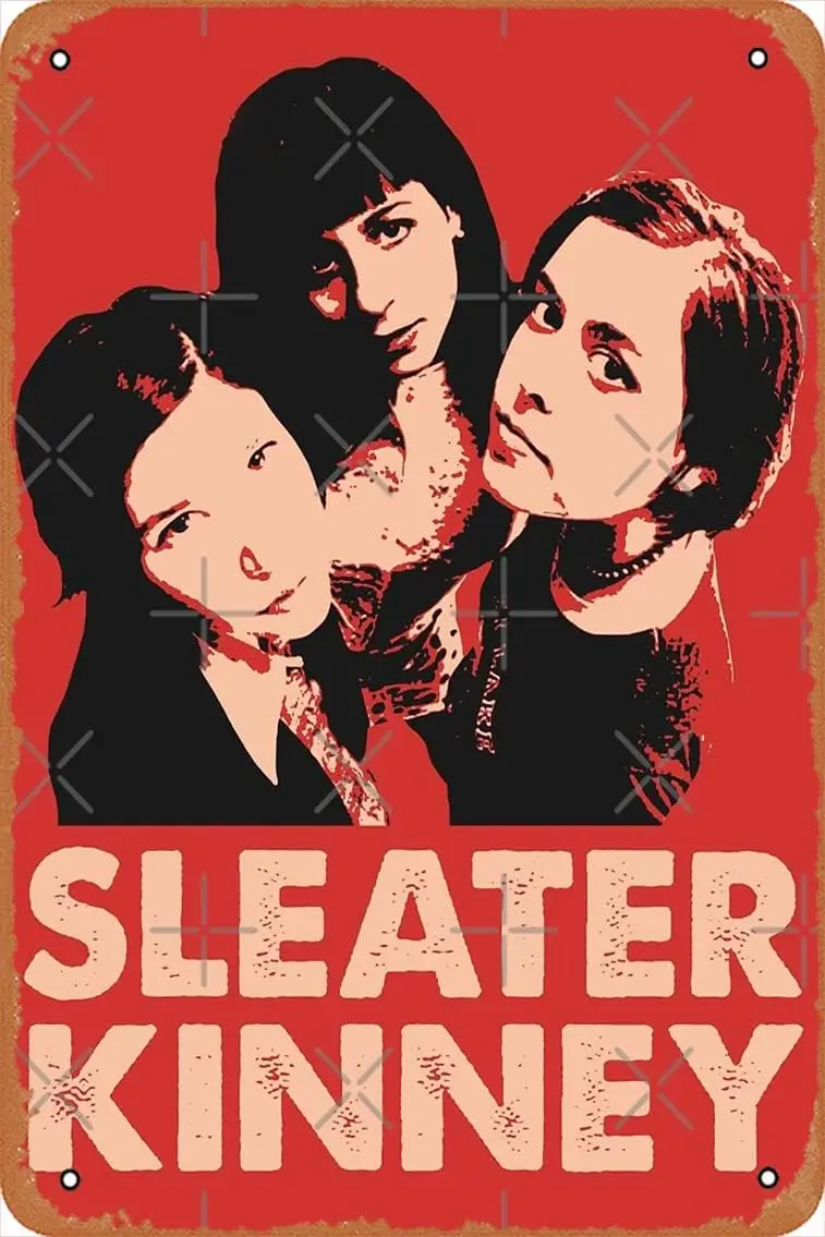 Sleater Kinney Poster Retro Metal Tin Vintage Sign 12 X 8 Inch Home Bar Man Cave Wall Decor sign