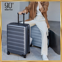 90Fen Suitcase NINETYGO Business Travel Luggage,for traveling spacious Bags TSA Lock Universal Wheel, 20\