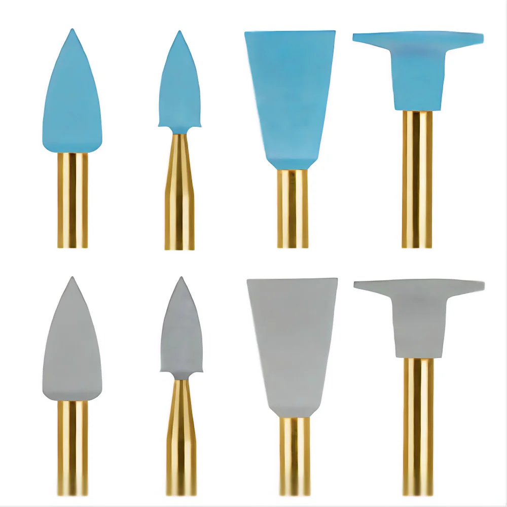 

6pcs/Pack Kerr Gloss PLUS Polishers Pre-Polishing Burs Aluminum Oxide Composite Blue Polishers Flame Cup Disc Minipoint Resin